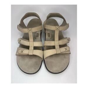 SAS Sorrento T-Strap Leather Sandals Women’s Size 8.5